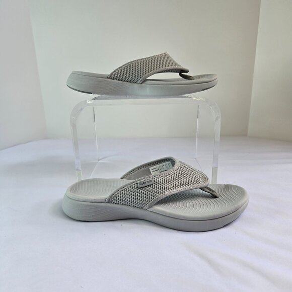 DREAM PAIRS Women Arch Support Soft Cushion Flip Flop Thong Sandals Sz: 9.5 Gray - Picture 11 of 14